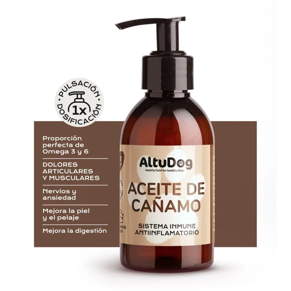 Aceite de cáñamo para perros y gatos